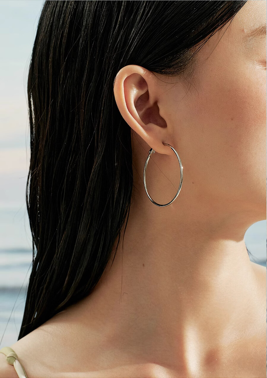 AJIDOU Earrings, Elegant And Niche Design, Circular Double-Strand Braided Earrings, Unique Earrings for Mid-Autumn Festival 6