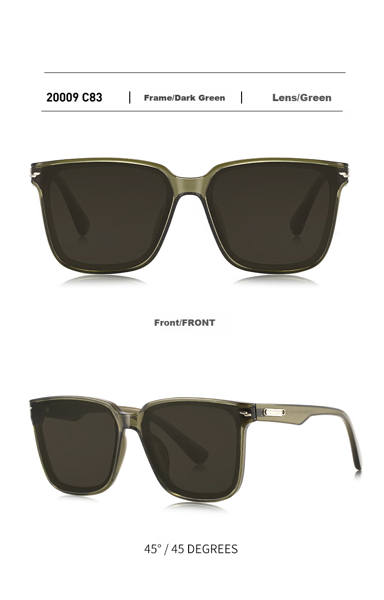 Chaersitaoxin Men's Sunglasses, Driving UV Protection, Anti-UV Sunglasses, Large Frame GM Style, Outdoor Travel CJ20009 Back to School 10