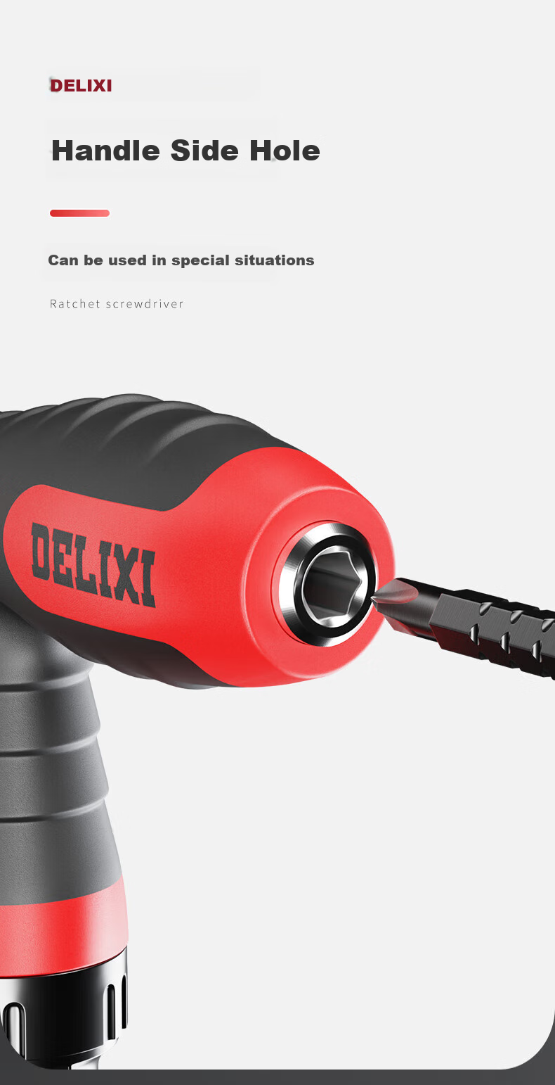 DELIXI Ratchet Screwdriver Tool Set, Star-Shaped Screwdriver, Multi-Functional Household Special-Shaped Screwdriver, Phillips And Flathead Screwdriver Set 3