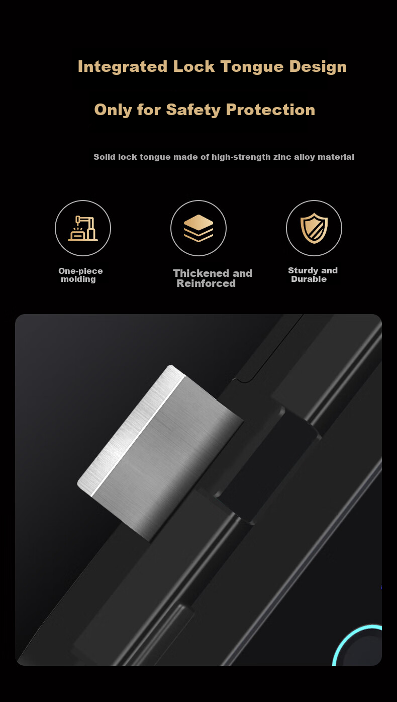 Kemi (Comet) Glass Door Fingerprint Lock, Access Control Smart Electronic Password Lock, Office Glass Door Lock without Drilling Or Wiring, Bluetooth Mini Program Attendance COM-K19A 10