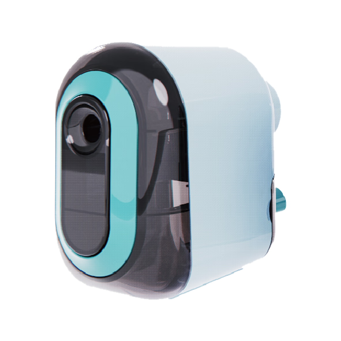 M&G Stationery One-Button Pencil Sharpener for Elementary School Students, Safe Anti-Pinch Hand-Cranked Rotary Pencil Sharpener Blue APS906X622