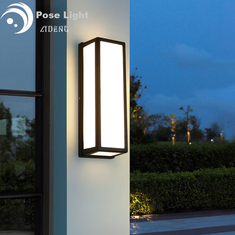 ZIDENG Outdoor Wall Light, Waterproof for Home Use, Suitable for Hallways, Stairs, Courtyard, Entrance, Modern And Simple Design, Balcony Lighting Fixture