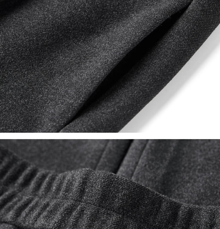 Sentubila Autumn Thick Woolen Warm Women's Casual High-Waist Tailored Tapered Slim Fit Slightly Stretchy Commuter Cropped Pants 17