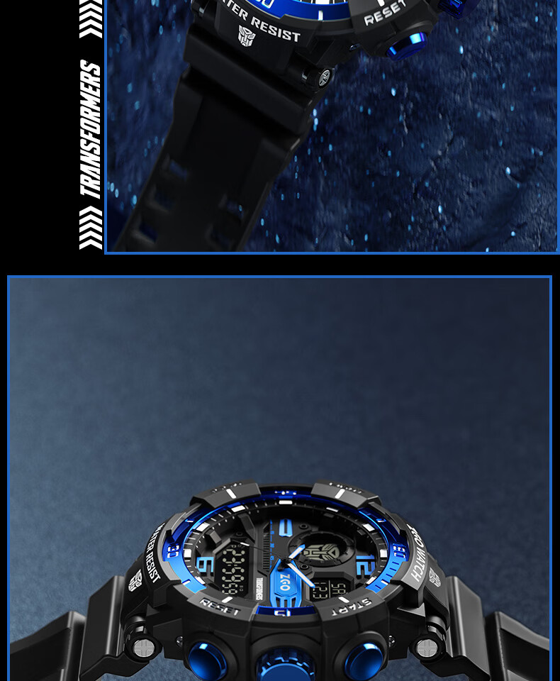 ZGO Men's Student Electronic Watch Multifunctional Sports Watch for Children High School and Middle School Students Back to School Gift 8981 24