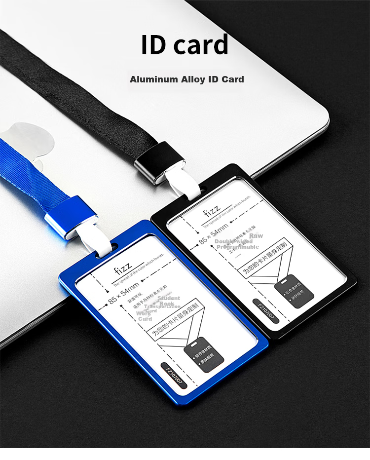 Fizz 3c Digital Full Network Low Price (fizz) 5-Pack Vertical Colorful ID Card Holder/slip-On Work Badge/metro Card Holder, White, No Lanyard, FZ107005 1