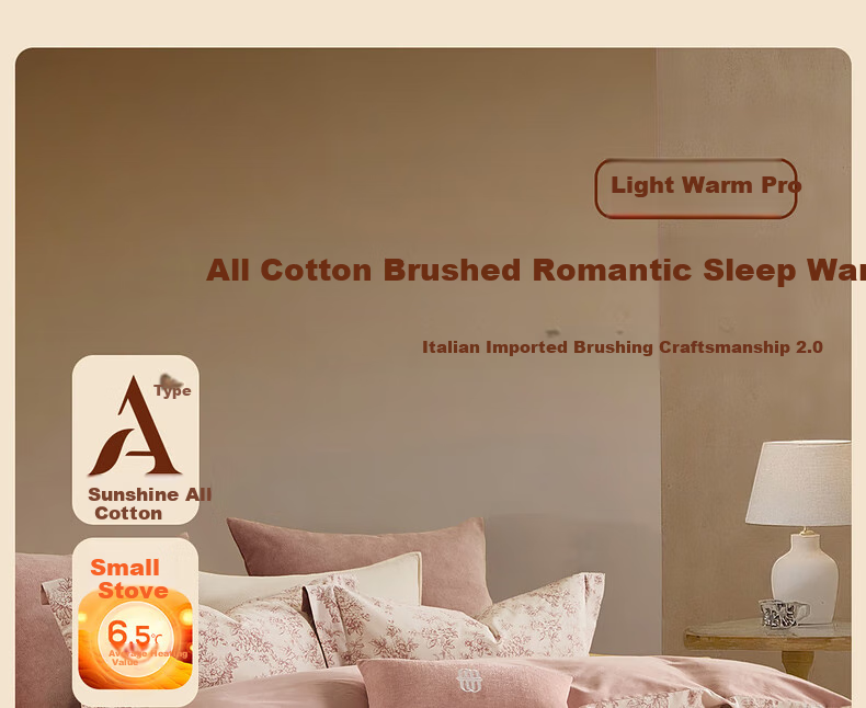 Shuixingjiafang Brushed Four-Piece Bedding Set, 60-Count Long-Staple Cotton Bedding, Pure 100% Class A Cotton, Double Bed Sheet And Duvet Cover, Winter Warmth, 1.5m King Size, Light Luxury French Style Series 2