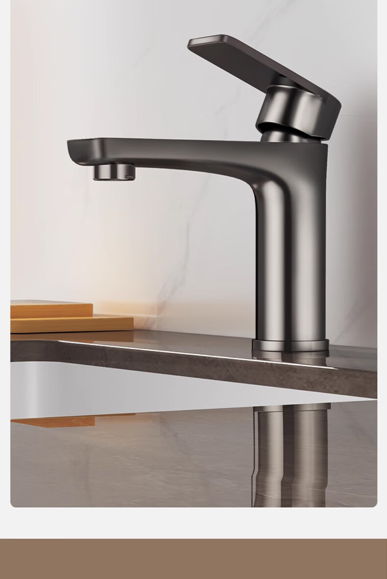 HOMK [Germany] Single Cold Basin Faucet Splash-Proof Bathroom Sink Tap 6