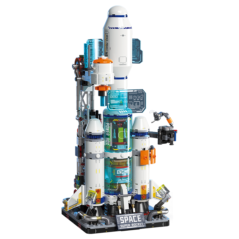 Feimi (Femibox) Children's Building Blocks Compatible with Lego Toys, Birthday Gift, Space Exploration Rocket S43011