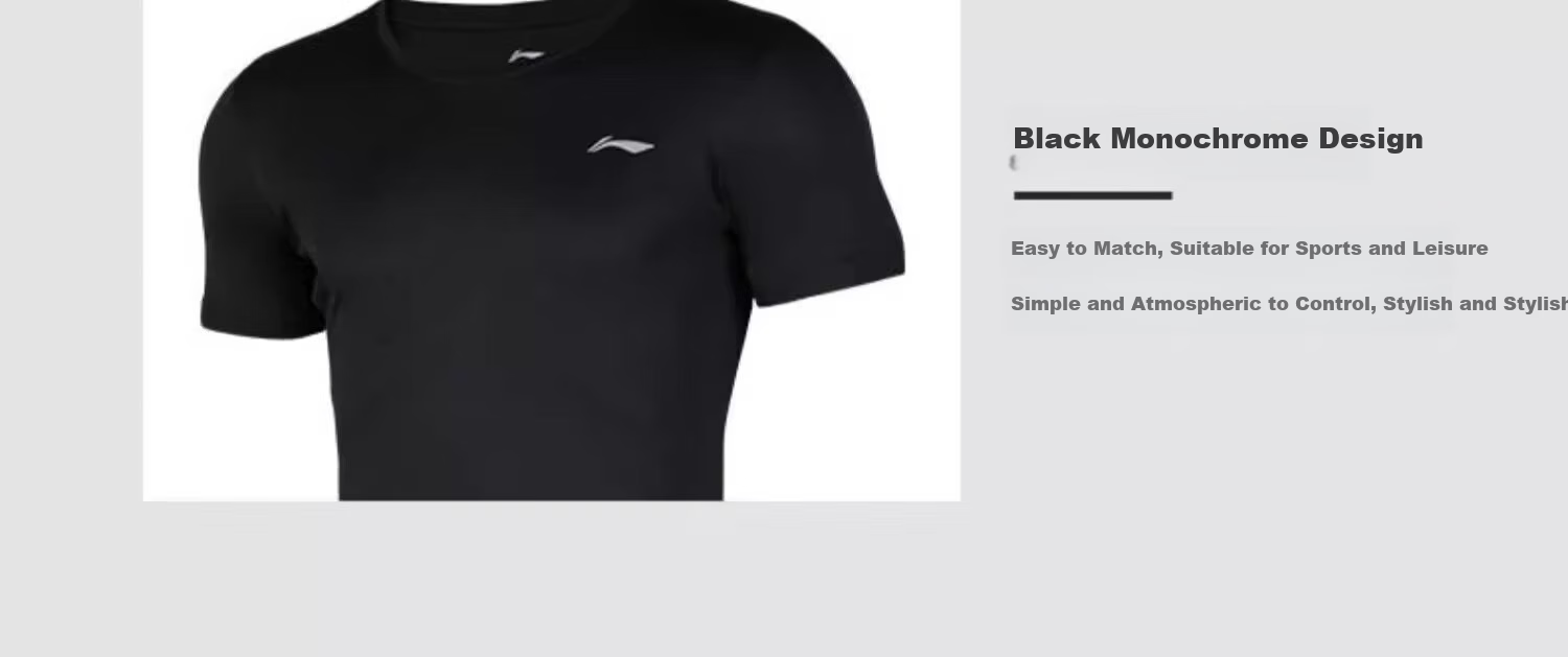 Li-Ning Men's Running Sports Set Fitness Training Quick-Dry Compression Shirt Badminton Sports Three-Piece Set 6