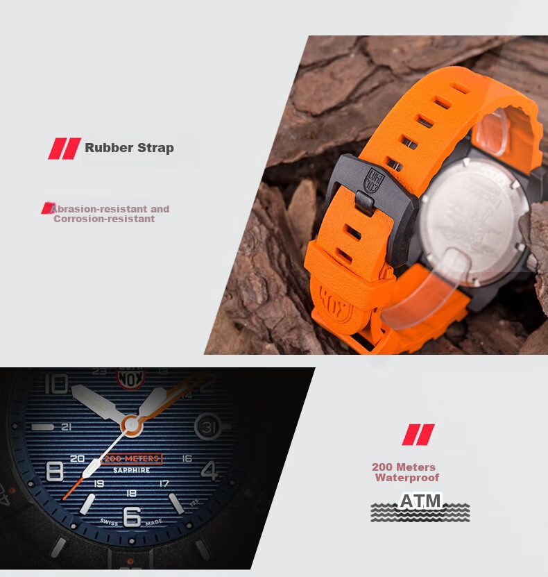Luminox Seal Team Foundation Swiss Sports Watch, Water-Resistant to 200 Meters, Quartz Watch XS.3601.BO.NSF 4