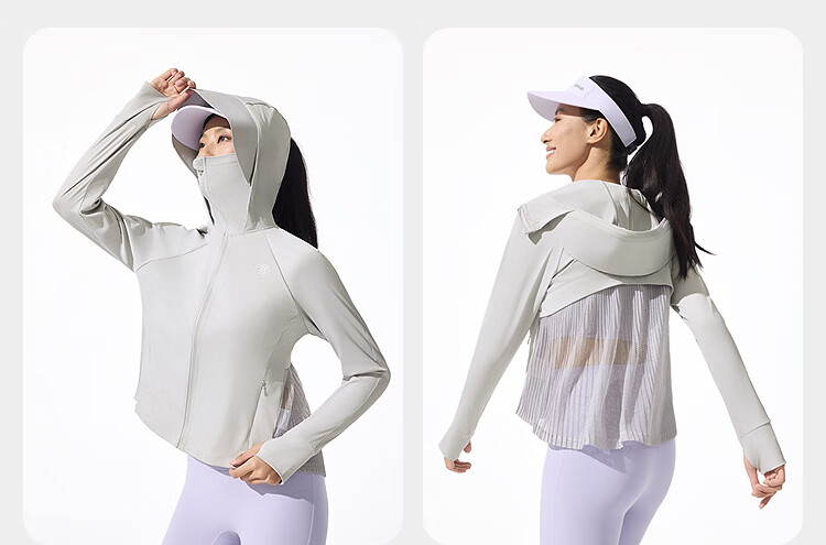 BOSIDENG Summer National Standard Original Yarn Sun Protection Jacket for Women UPF100+ UV Protection Casual Sports Travel Coat 23