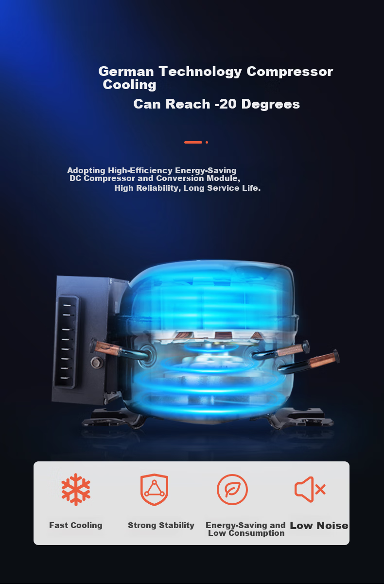 Alpicool Car Refrigerator C40, Dual-Use for Car And Home, Compressor-Freezing And Refrigeration, Mini Quick-Freeze Fridge for Dormitory And Office 6