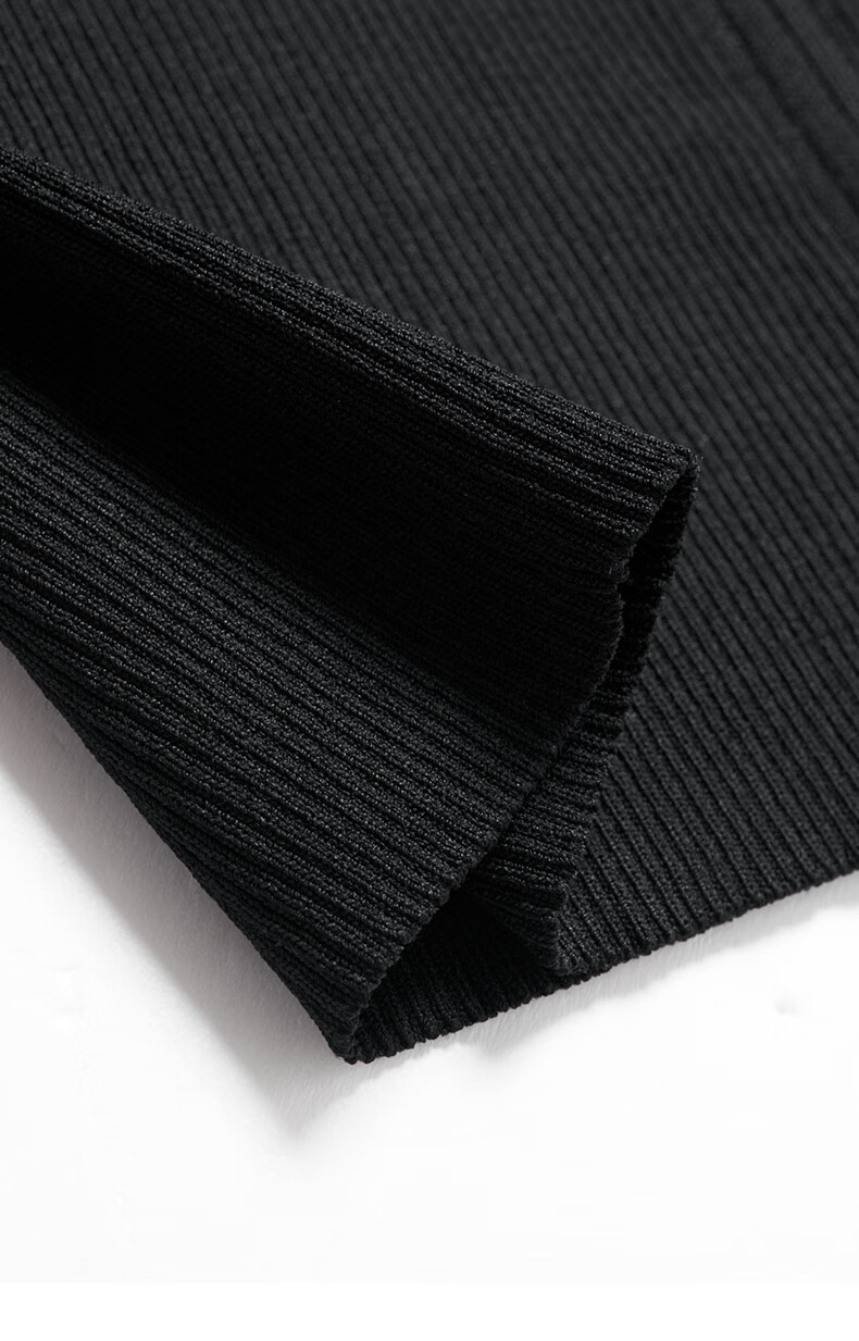 YANYEE Women's Short Sleeve Knitted Cardigan Summer 2025 Thin Slim Fit Commuter Elegant Small Jacket Top Black L 22