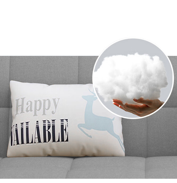 Huakaizhixing Sofa Bed, Dual-Purpose Folding Sofa And Bed, Two-Seater, Tech Fabric Sofa S96, Gray Tech Fabric, 2 Meters 7