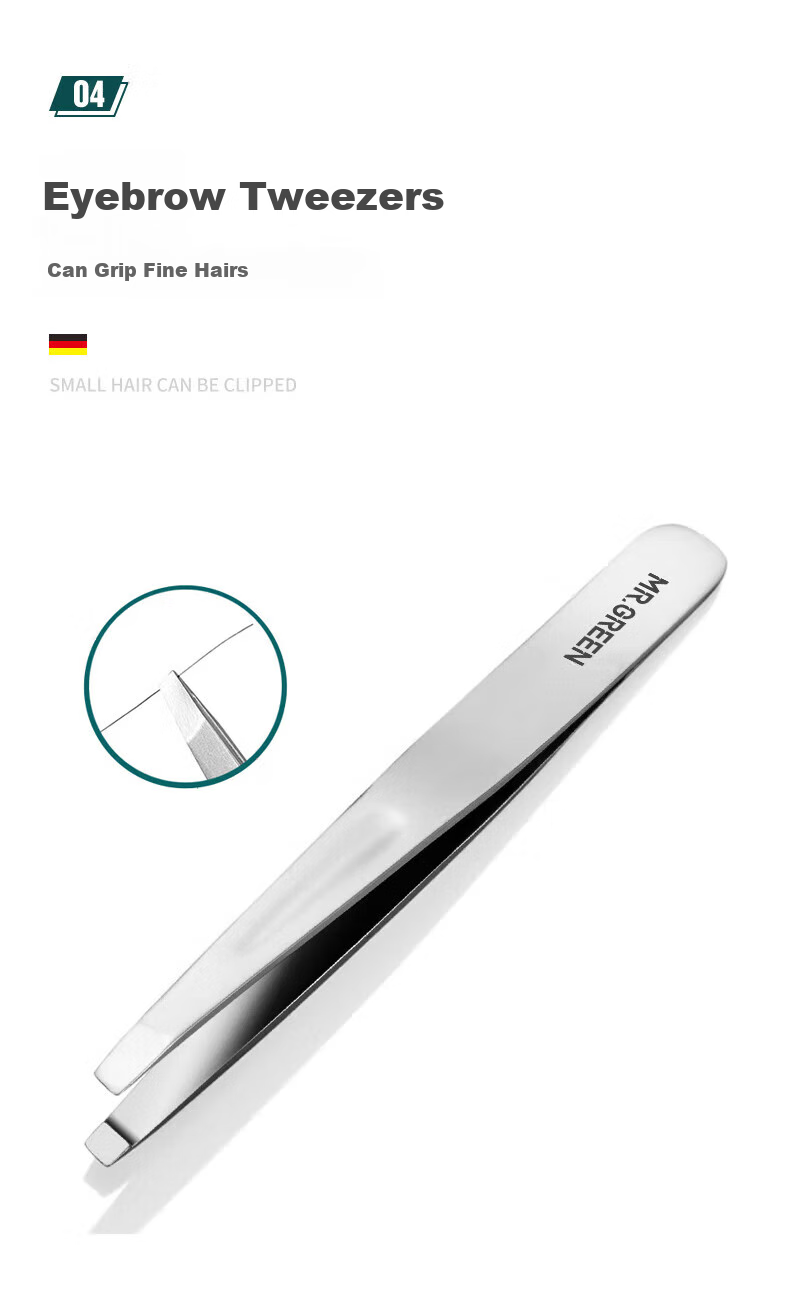 MR.GREEN German Nail Clipper Set, Wedding Gift for Women, Removes Dead Skin, Trims Nails, Manicure Tools, Blackhead Remover, Acne Needle, Ear Pick, Tweezers, Imported Stainless Steel Manicure Gift Box, 9-Piece Set Mr-6040 7