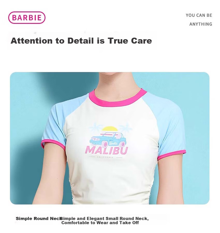 Barbie Swimsuit for Women, Tummy Control Slimming Two-Piece Skirted Stylish Sporty Conservative Beach Vacation Hot Spring Swimming Costume 14