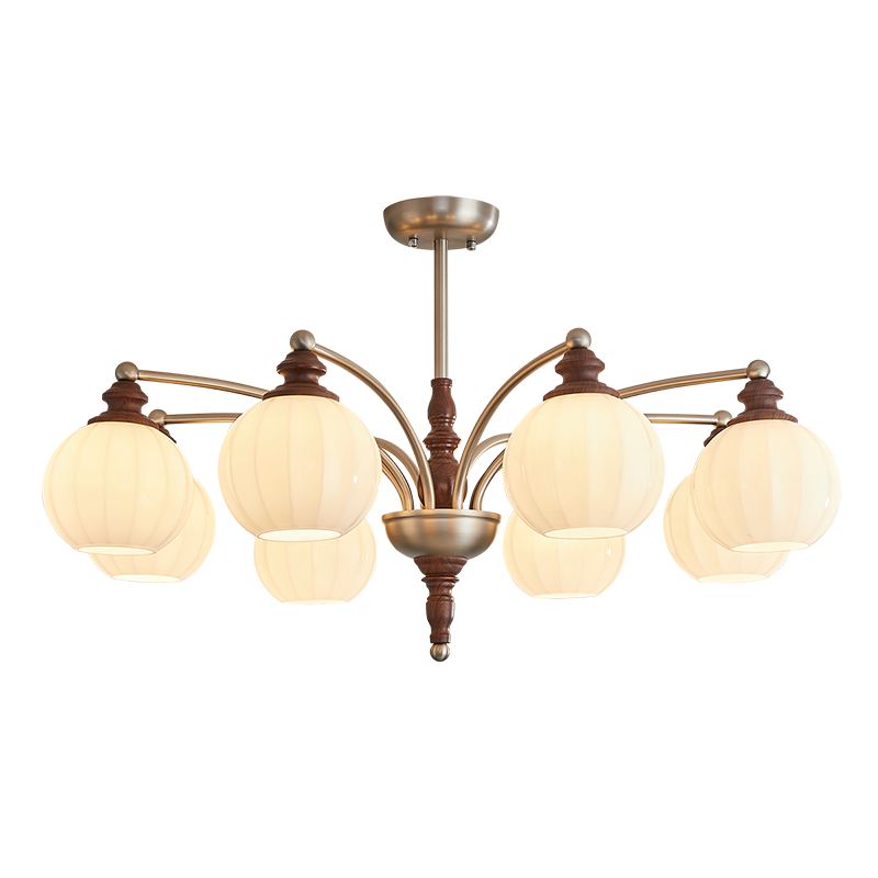 NVC Vintage Style French Retro Melard High-End Living Room Chandelier New Model with Installation NDBD08A-030