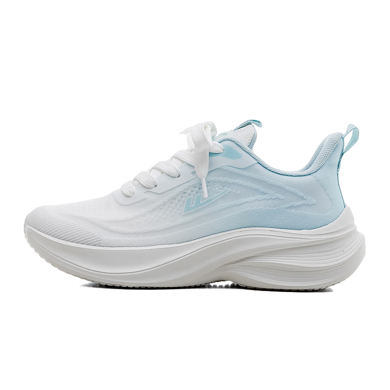 Huili Women's Casual Sports Mesh Shoes, Breathable Lightweight Soft-Soled Running Shoes WXJ0954 White Blue 40
