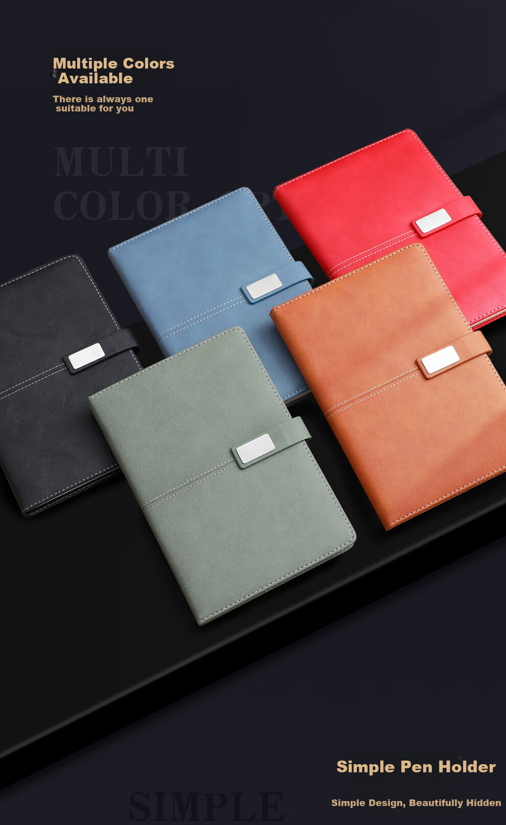 Jiaranheng Notebook Gift Box Set, Business A5 High-Quality Journal, Premium Gift for Corporate Awards, Teachers, Clients, Customizable Souvenir, Black 5