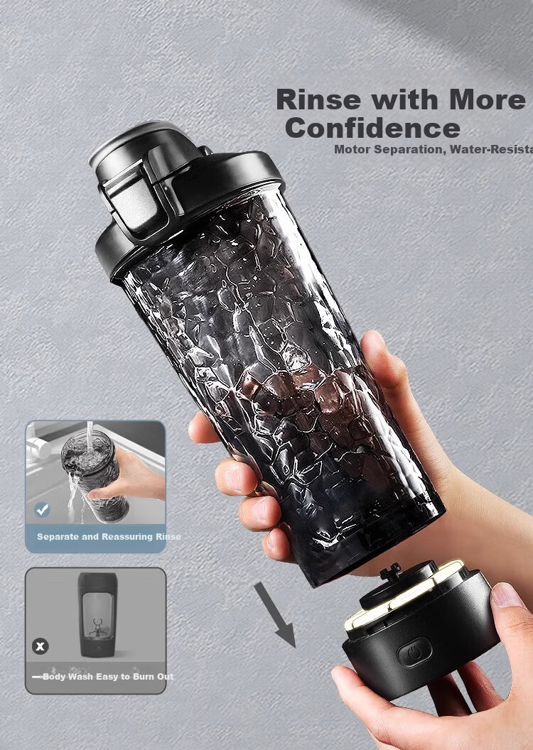 Mixiaoshu Electric Shaker Cup, Fully Automatic Blender, Tritan Material, Rechargeable, for Protein Powder, Smoothies, Milk, Coffee, Soy Milk, Water Cup 14