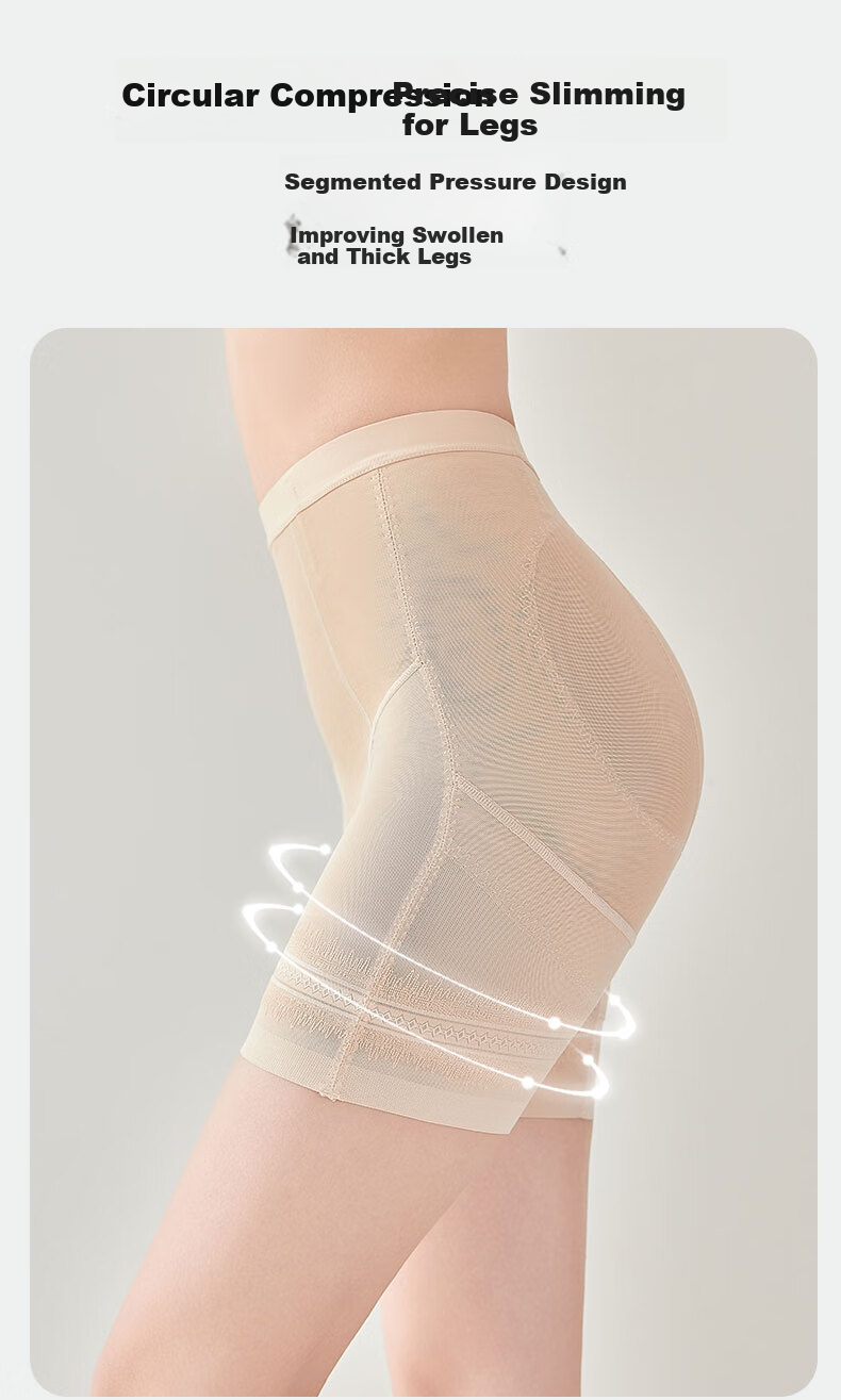 GRACEWELL High-Waisted Tummy Control Shapewear Underwear for Women, Anti-Exposure Seamless Strong Belly Slimming Postpartum Waist Trainer Butt-Lifting Safety Shorts 6