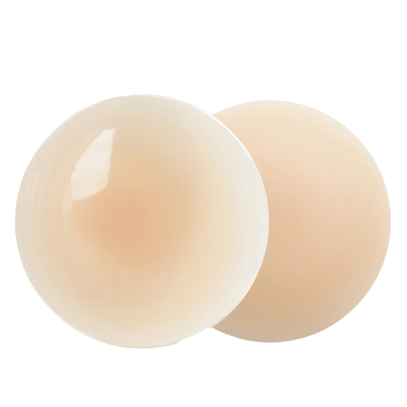 MOLATOIRE 2 Pairs Breathable Invisible Silicone Nipple Covers for Women, Thin and Seamless Anti-Exposure Adhesive Pasties
