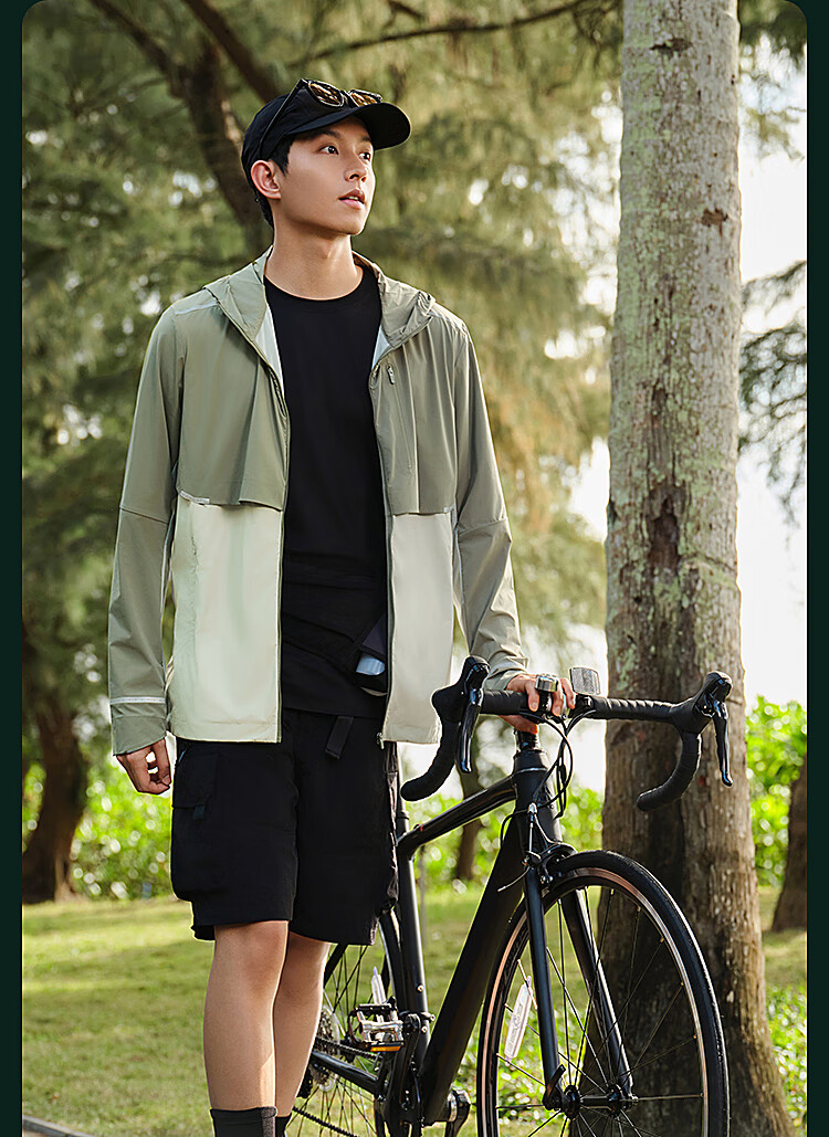 BOSIDENG Clothing, Five-Fold National Standard Sun Protection Jacket for Men And Women, Original Yarn UV-Resistant Cool Breathable Outdoor Fishing Wear Cycling Outerwear 9