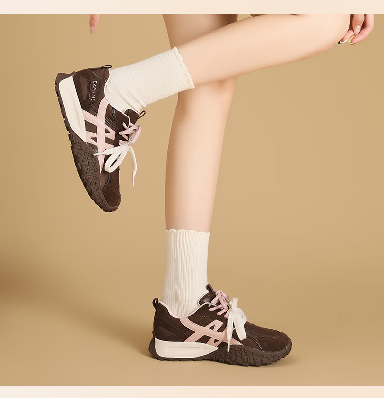 DAPHNE Women's Height Increasing Shoes 2026 New Spring Fashion Casual Thick Sole Breathable Sports Training Shoes 13