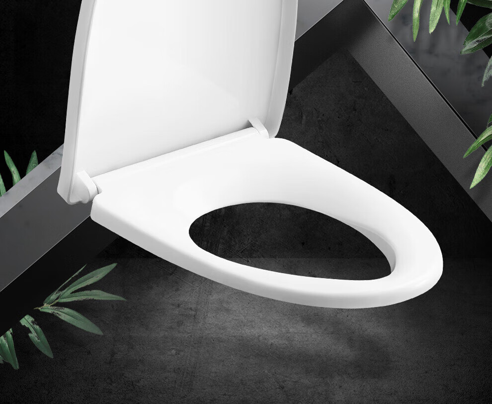 ARROW Universal Thickened Toilet Seat Cover for Home, Slow-Closing Old-Style Flush Toilet Ring AB1177-B 4