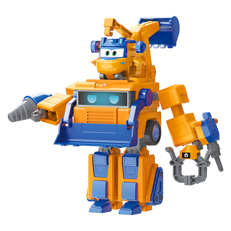 AULDEY Super Wings Mighty Repair Engineer Transforming Robot Set Kids Toy Birthday Gift