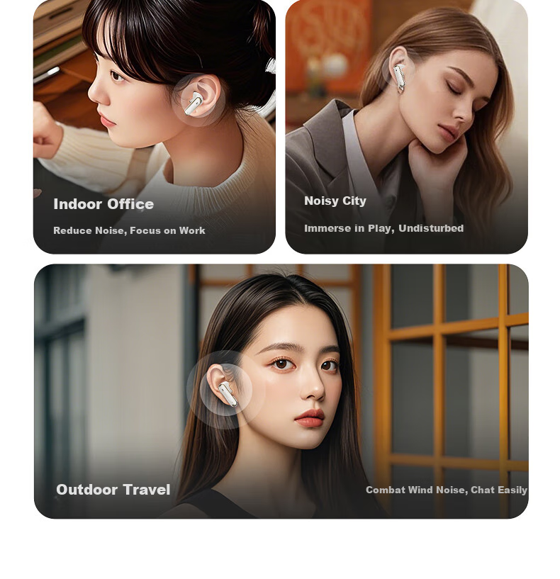 IKF C01 Clip-On Bluetooth Headphones, Wireless Open-Style Bone Conduction, Not In-Ear, for Running And Sports, AI Calling, Noise Reduction, Long Battery Life, Suitable for Huawei And Xiaomi, Midnight Black 14