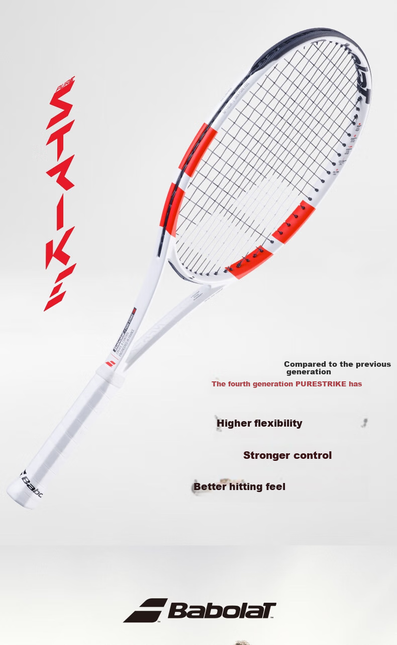 Babolat Pure Strike Professional Full Carbon Tennis Racket, Same Model As Timo Nieminen, Pre-Strung 2