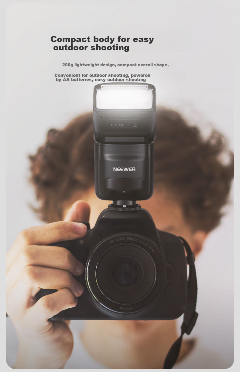 NEEWER NW420 Hot Shoe Flash for Sony Cameras, DSLR And Mirrorless, TTL Front And Back Curtain Sync External Flash for Photography Portrait And Wedding 4
