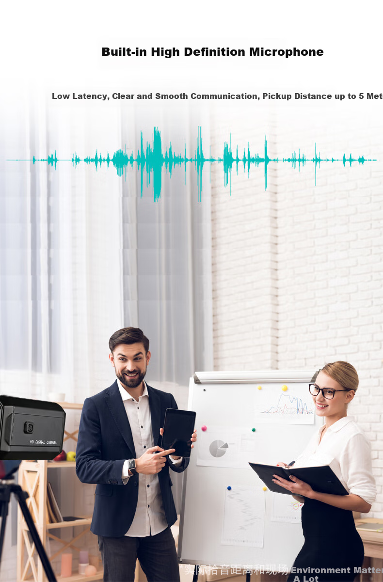 GESOBYTE C950Ultra 4K HD Live Streaming Dual-Lens Camera, 20x Hybrid Zoom, Computer Microphone, Plug-And for E-Commerce, Influencers, Interviews, Video Calls, Meetings, Laptop And Desktop Use 7