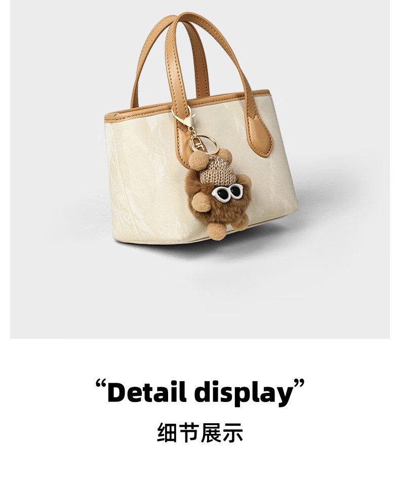 Millies Leather Handbag, Women's Fashion Crossbody Bucket Bag, Light Luxury Shoulder Bag, Practical Birthday And Mother's Day Gift for Mom 8
