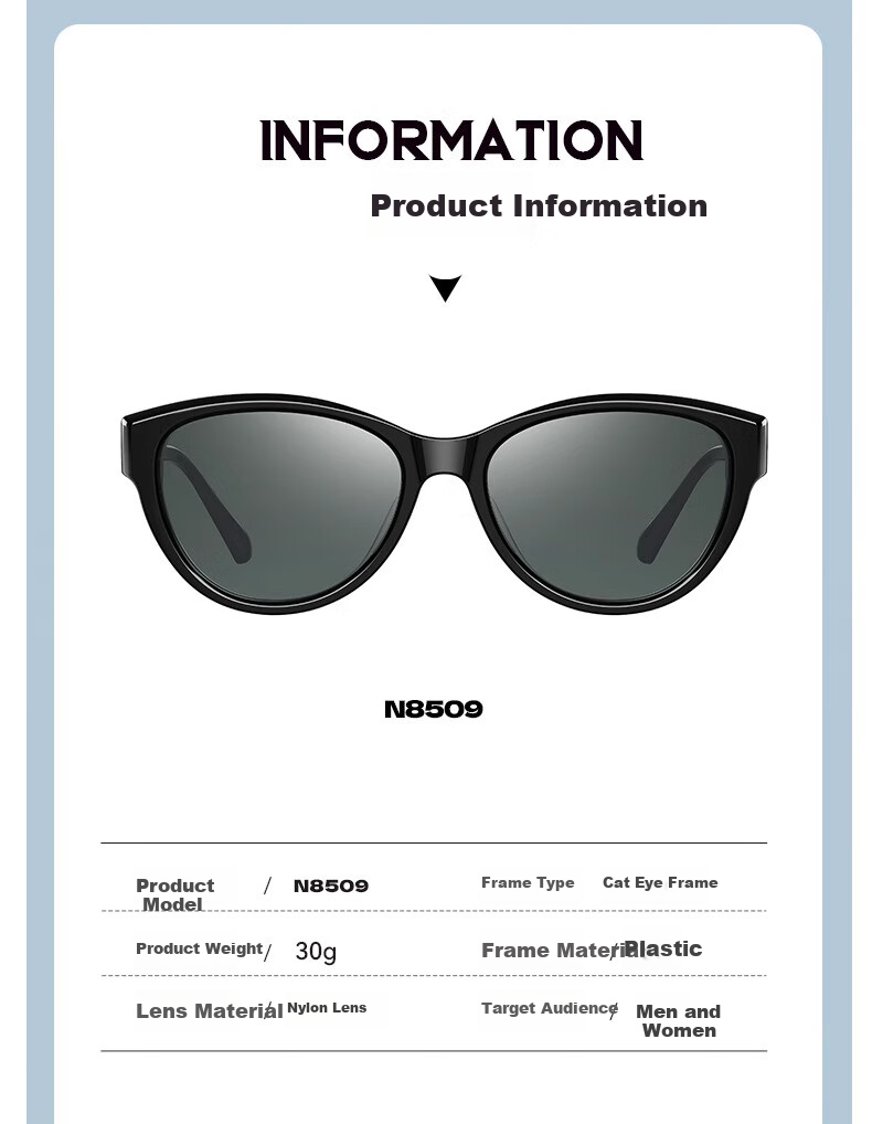 HORIEN Sunglasses for Men And Women, UV Protection Sunglasses, Same Style As Times Teenagers, New Model N8509 for 2025 20