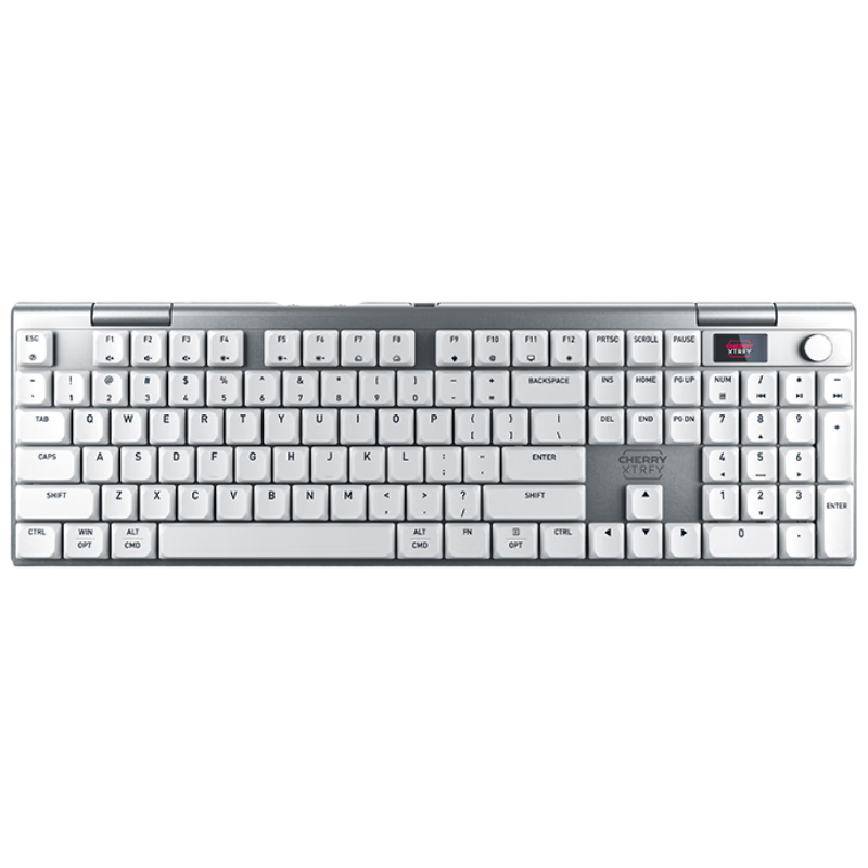 CHERRY MX10.1 Low-Profile Mechanical Keyboard, Bluetooth Wireless 104-Key Keyboard, E-Sports Gaming, RGB Lighting Effects, Ultra-Thin Body, Alloy Shell
