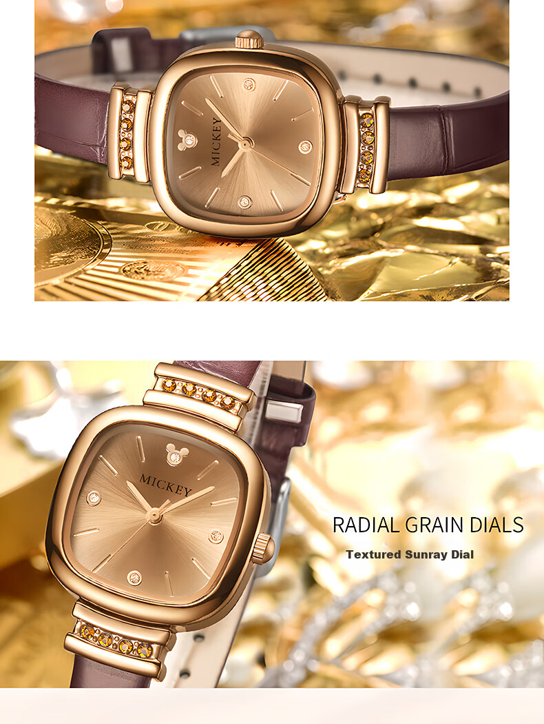 Disney Watch for Women, Students in Middle School And High School, Light Luxury Niche Artistic Waterproof Wristwatch for Female Students 9
