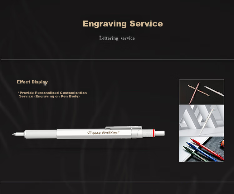 Rotring Ballpoint Pen Signature Pen Longteng Jirui Gift Box 600 Series Red High-End Business Gift Box for Gifting 6