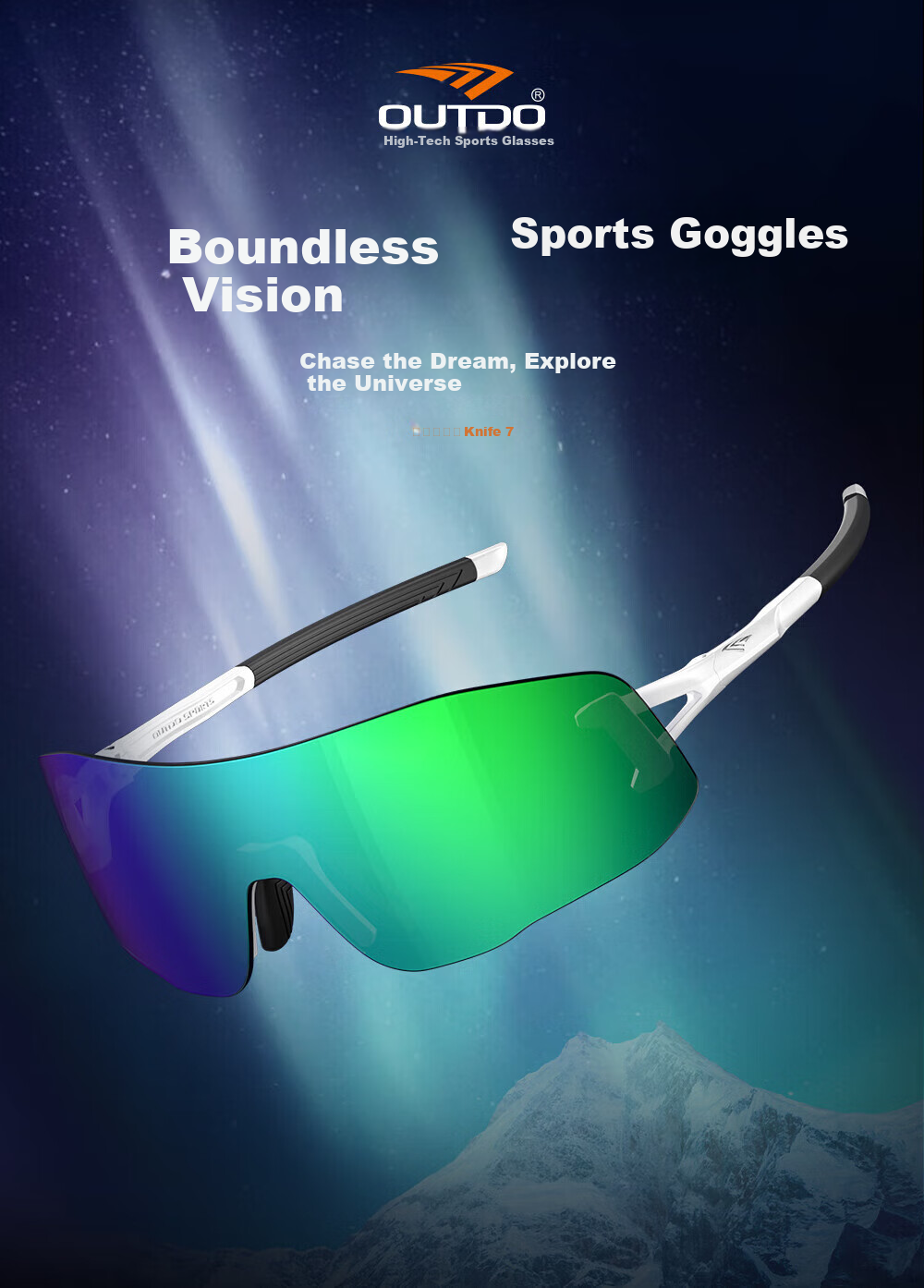 OUTDO Sports Glasses, Running Glasses for Men And Women, Cycling Marathon Day And Night Dual-Use Sunglasses GT67012 10