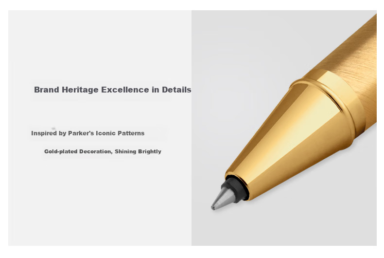 Parker Signature Pen, Business Office Writing Practice Gift, Birthday Present, IM Flame Red Gold Clip Ballpoint Pen, National Day Gift for Men And Women, Baotiao Discount 8