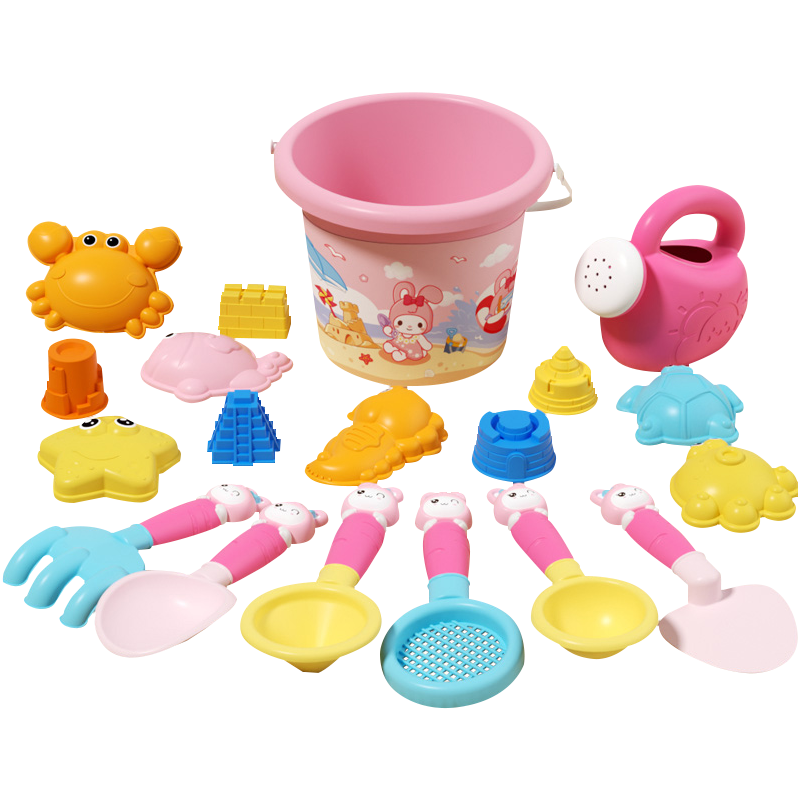BIG TAYLOR Beach Toy Sand Digging Tools 1-3-6 Years Old Children's Shovel Sand Play Set Rabbit Girl Birthday Gift