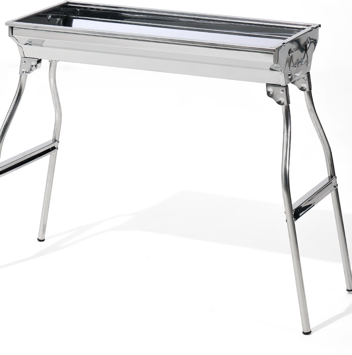 CAMELJEANS Outdoor BBQ Grill Portable Camping Barbecue Rack Home Smokeless 2025 New Silver 6