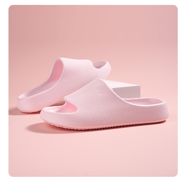 CARTELO Women's Home Bathroom Slippers Indoor Shower Flip Flops 1608 Pink Size 36-37 2