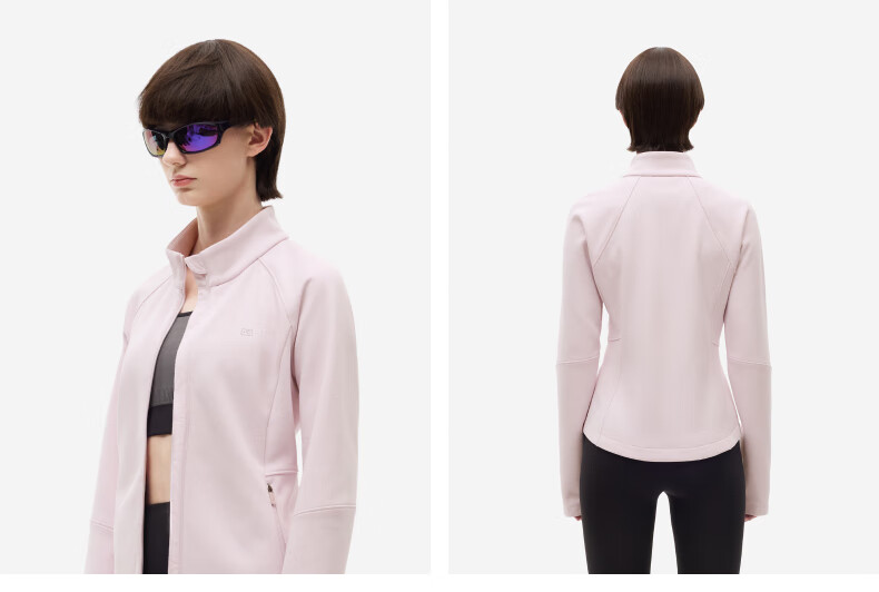 Bananain [Liu Haocun Same Style] Hot Skin 301+ Women's Stand Collar Slim Functional Outdoor Sports Jacket Autumn New 4