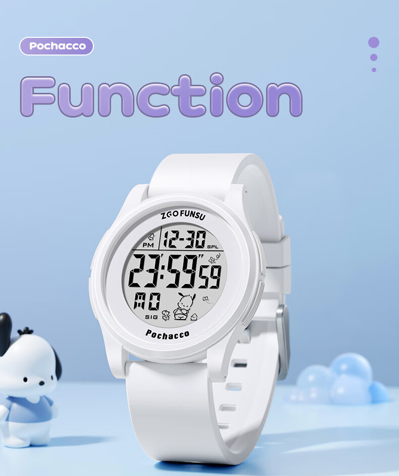 ZGO Sanrio Electronic Watch, Stylish Waterproof Digital Watch for Female Students in Middle And High School, Gift for Girls 6