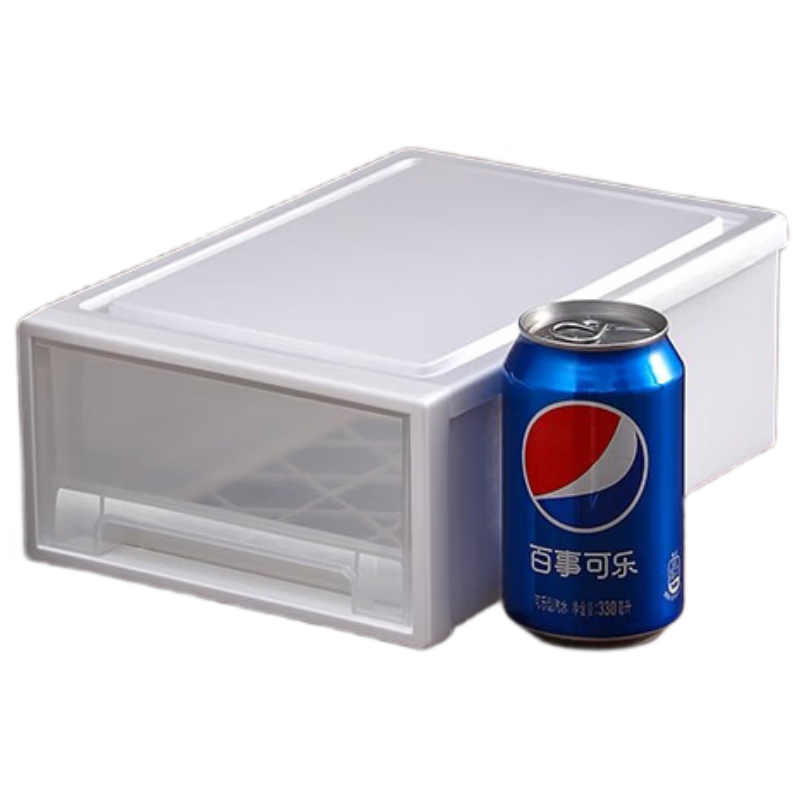 OLA XIANG Drawer-Style Plastic Storage Box Transparent Wardrobe Clothes Storage Container Household Clothing Organizer Bedside Cabinet