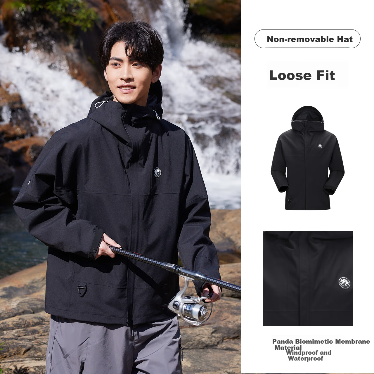 CAMEL Single-Layer Unisex Outdoor Jacket, New Spring Product, Waterproof Hard Shell Coat for Men And Wome