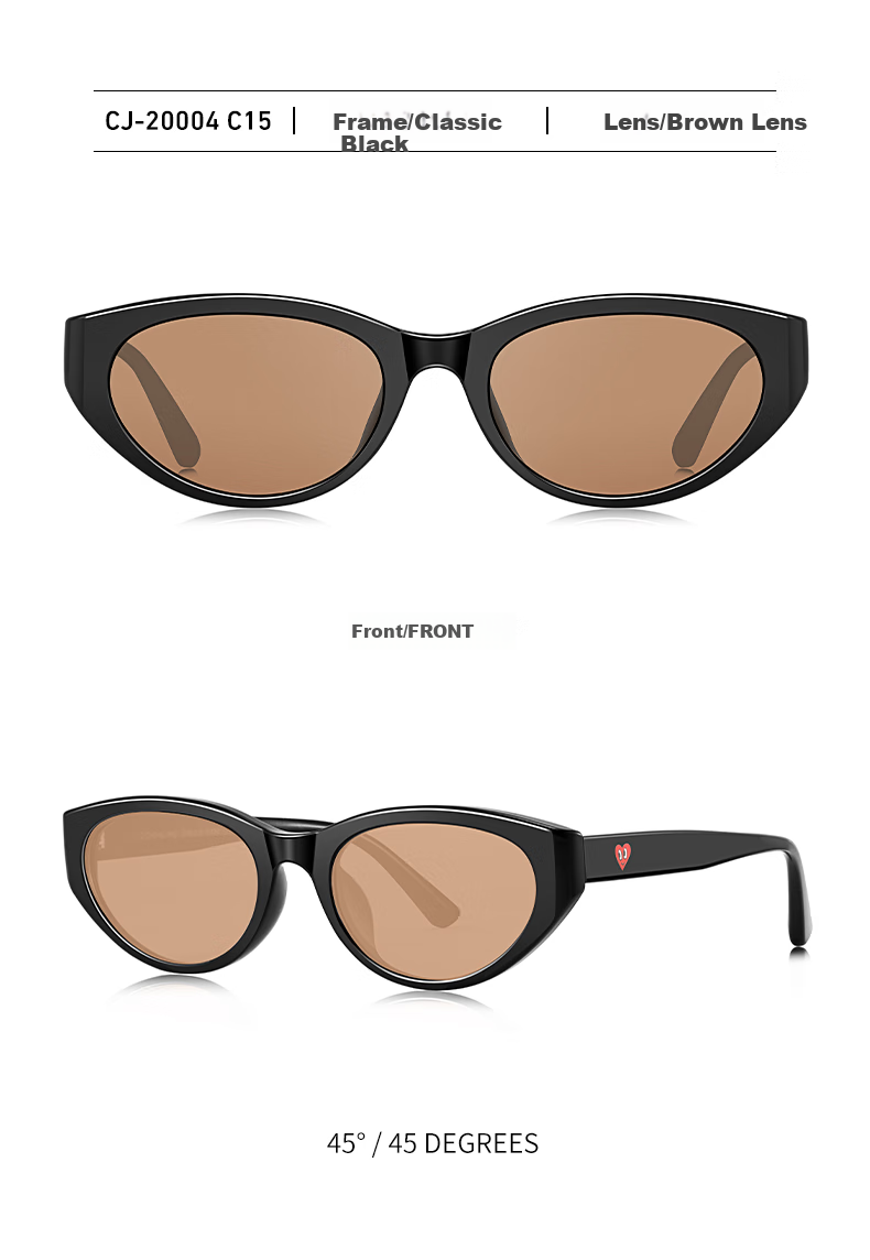 Chaersitaoxin Polarized Sunglasses for Men And Women, UV Protection GM Style Small Frame CJ20004 Back to School 4