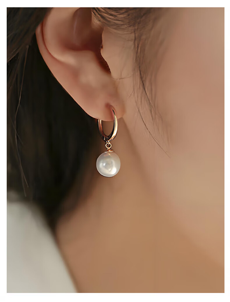 Chinese Jewelry Silver Freshwater Pearl Stud Earrings for Women Wedding Anniversary Luxury Earrings Mother's Day Birthday Gift for Girlfriend 7